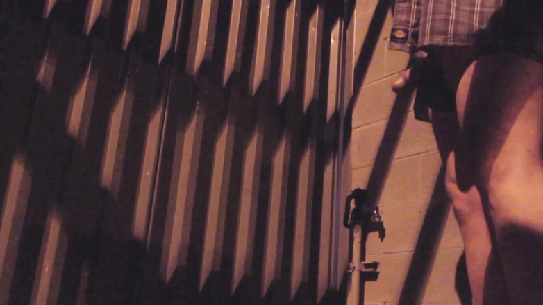 The porky pervert: Ризикований нічний державний джекофф