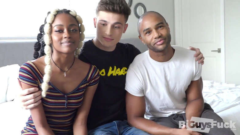 Bi Guys Fuck: Chase Arcangel Dominates His Roommates Marcus Vonryder and Destiny Mira!