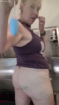 Using a Shower Head at Work to Make My Pussy Cum for You