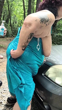 Helping Her with Her Tire Set Her Wet Pussy on Fire