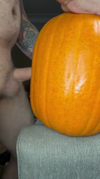 Pumpkin Makes Me Cum Twice!!!