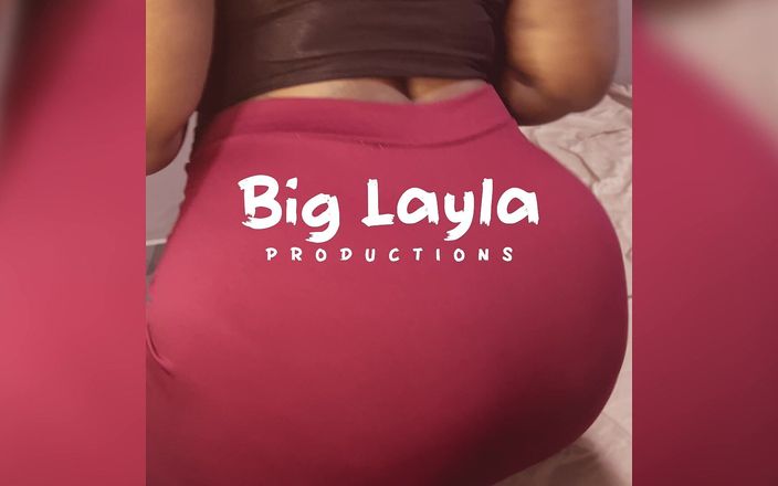Big Layla: 大きな戦利品黒檀は、彼女の精液を作る方法を義理の仲間に教えています