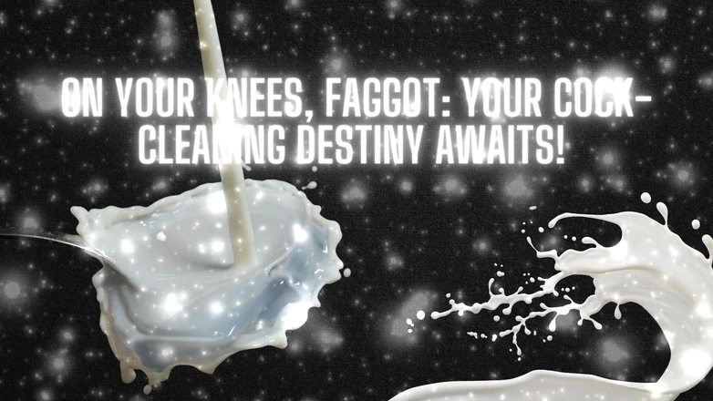 Goddess Misha Goldy: On Your Knees, Fag - Your Cock-cleaning Destiny Awaits!