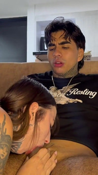 I'm Having Sex with My Stepmom's New Boyfriend Right Behind Her Back, and She Catches Me...