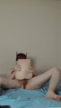 Needy Puppy Fucks His Toy Hard