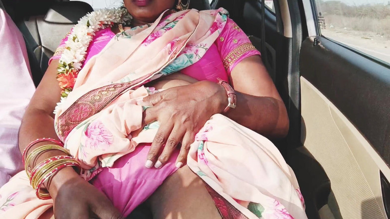 Telugu honey lips: Jedwabny seks samochodowy ciocia, Telugu Dirty Talks, odcinek -1, część 3, sexy...