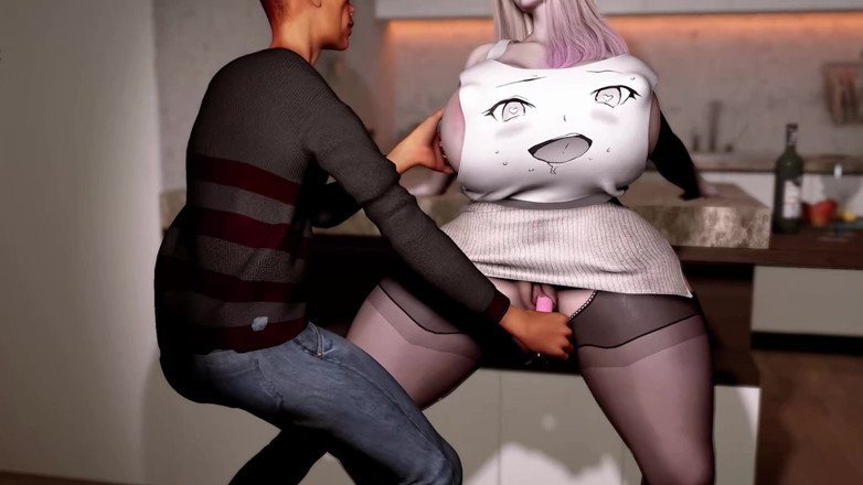 Why fuck so hard: 3d - enormes tetas rubia grandota puta provoca la polla vieja...