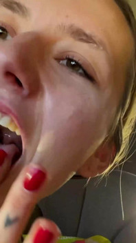 Highway Masturbation & Cum Eating