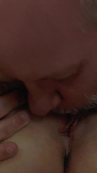 Brunette Mature German Housewife with Naturals Gets Banged by Silver Fox