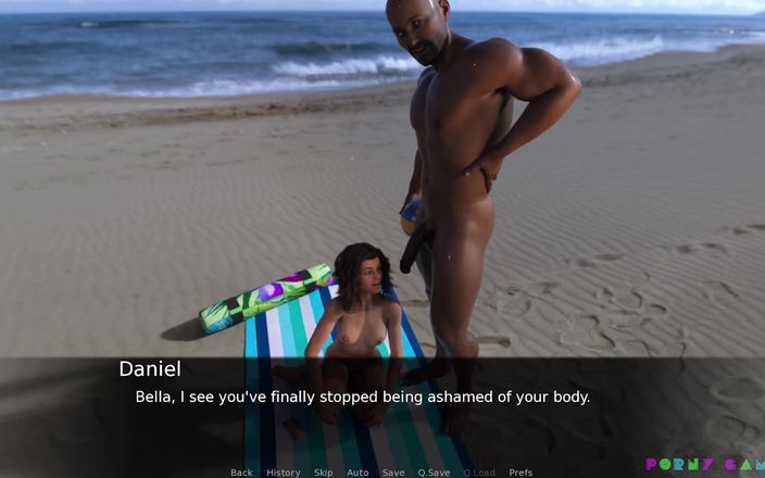 Porny Games: Soția mea sexy - soție minionă se fute dur pe plajă și...