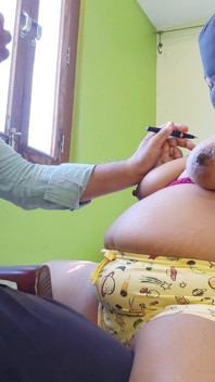 Hot Bhabhi Fun with the Tattoo Artist and Make His Relief