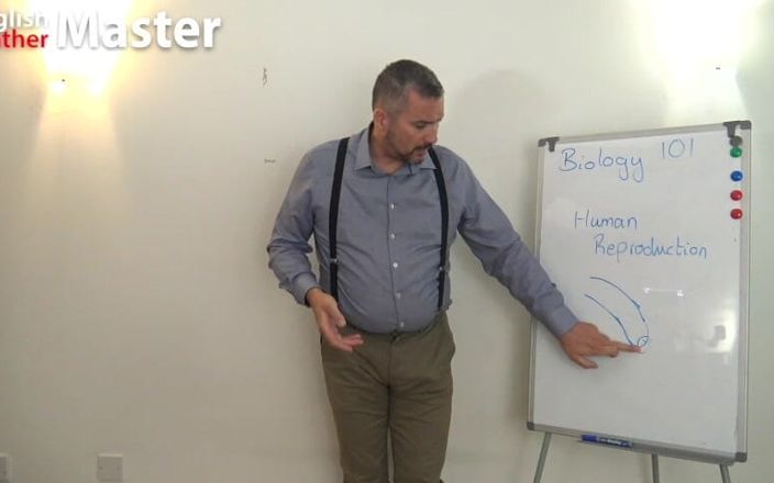 EnglishLeathermaster: Profesoara dă o lecție de biologie cu penis necircumcizat și instrucțiuni...