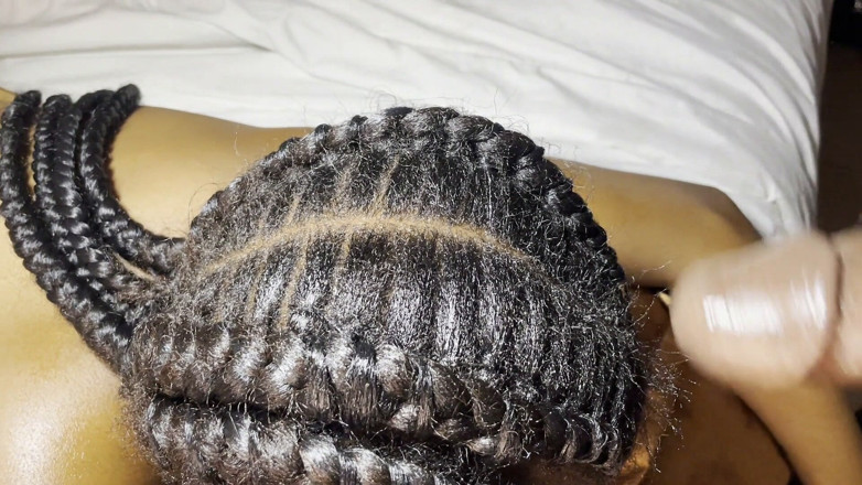 African Beauties: Hair Fetish for Ebony Teen Receiving Cum