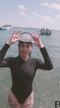 Caribbean Sea Menerima Cermin mata menyelam bertatah dewi