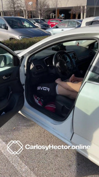 Parking Lot Jerk off - Stroking Hard Near the Decathlon, Risking It All