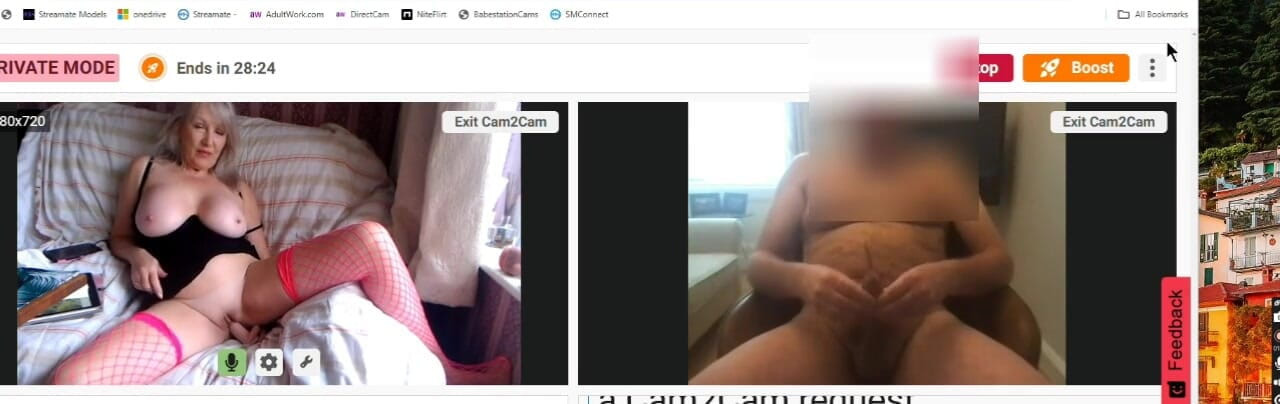 British Cougar: Caméra à caméra, il me fait jouir