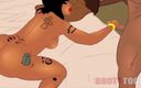 Back Alley Toonz: The Body XXX Takes a Hot Shower Then Gets Her...