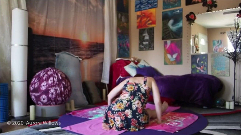 Aurora Willows: Working out my my dress and thong