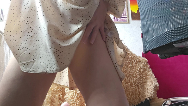 Stacy_via: Pancutan mani dengan sangat dekat. Pancutan pepek