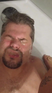 POV Girl Pisses on Tattooed Guy in the Shower