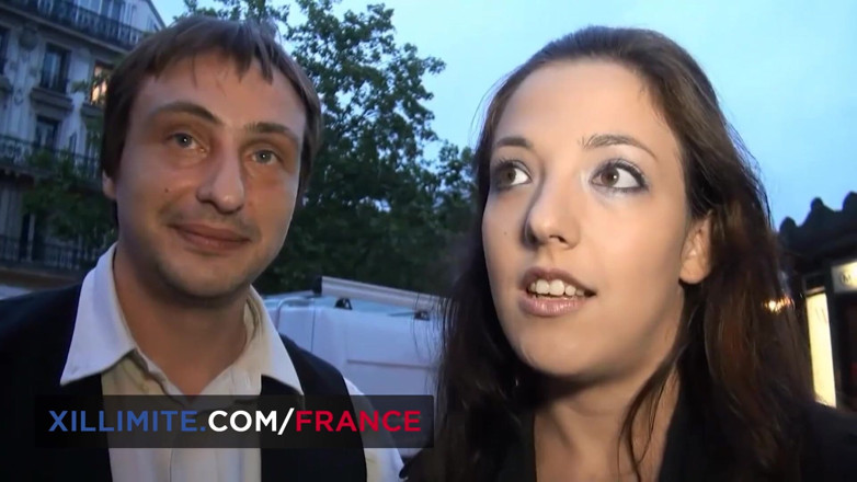 Made In France: Gang bang z młodą brunetką Daphnée