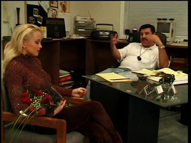 Stunning Blondes: Juicy blonde with big natural tits courts Madam Knuckle in...