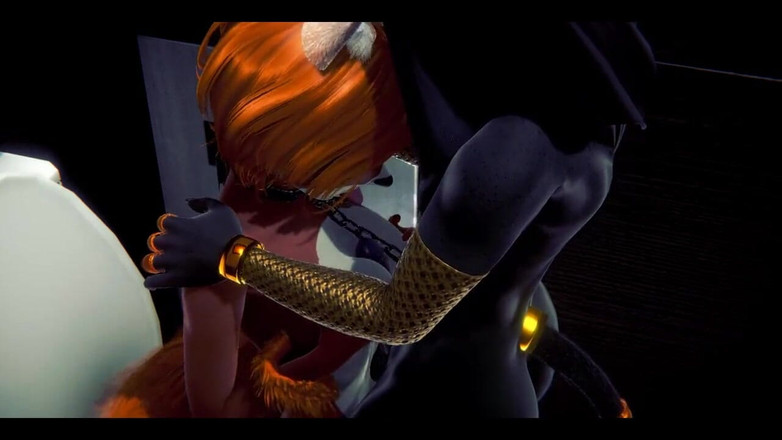 HentaiTubes: 毛茸茸的成人动漫 - 狗仔阿努比斯和一个狐狸妹在厕所 - 日本亚洲漫画动漫电影游戏色情