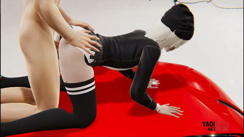Yaoitube: Yaoi Emo femboy की कार के बोनट पर चुदाई