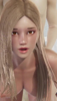 Šukání zezadu na schodech ve veřejné lázni - POV a Cumshot na zádech 3D animace porno