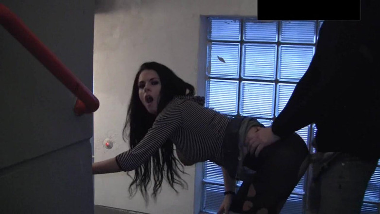 Party Jule: Fucked by Bei Neighbour at the Stairwell.