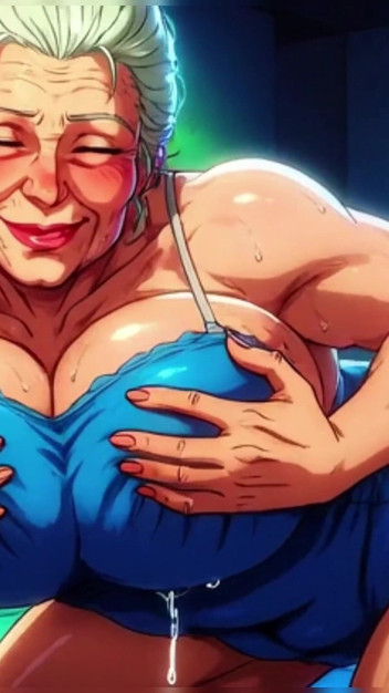 Ai BBW GILF Locker Room Giant Tit Play Compilation
