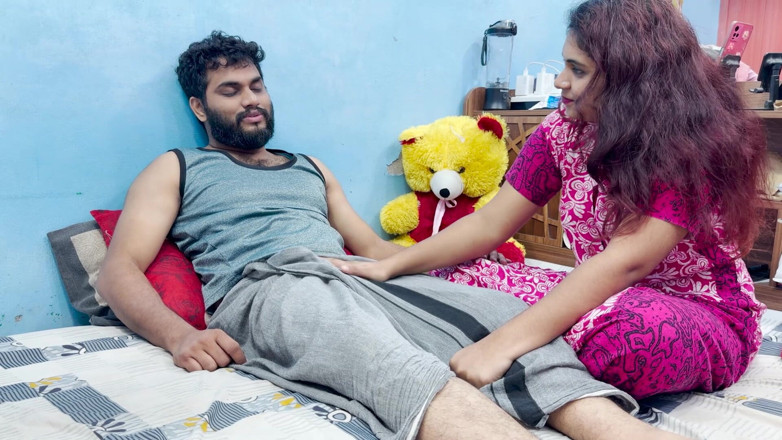 Vaishnavysharunraj: Step Sister Doing Penis Massage with Aloevera Gel