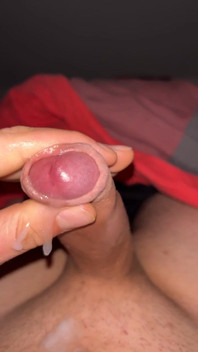 In the Evening Before Sleeping Nice Cumshot