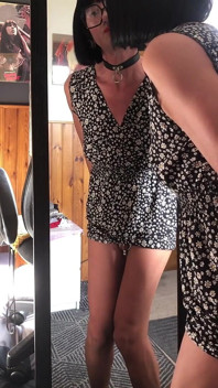 Tanned and Skinny Mature Sissy