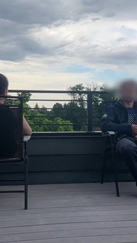 Dickflash mái nhà cafe phiêu lưu xuất tinh bên trong