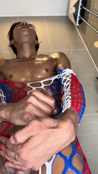Supercock Ladyboy Nancy Plays with Her Bat