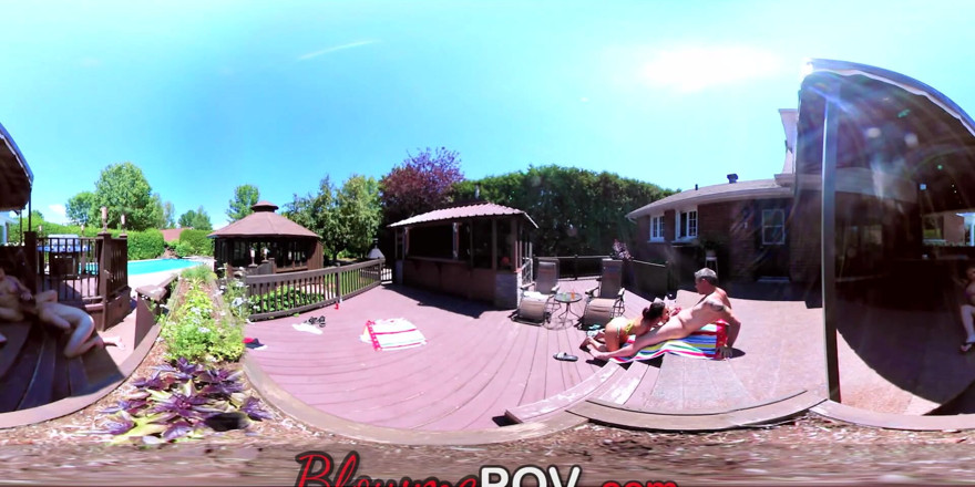 Blow me POV: VR pasangan bertukar pesta seks 4some