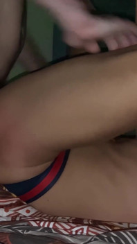 Watching Him Struggle to Take Every Inch While I Fuck His Throat Hard