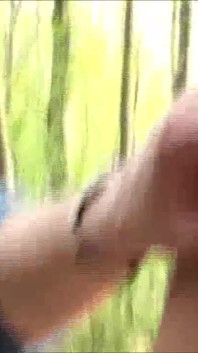 Outdoor sex with an amateur Italian couple, redhead wife, and her dude