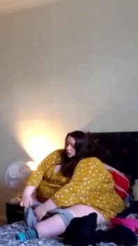 BBW SSBBW bedroom stripping