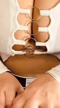Naughty Slut Stepmom Giving Titty Fuck to Married Stepson
