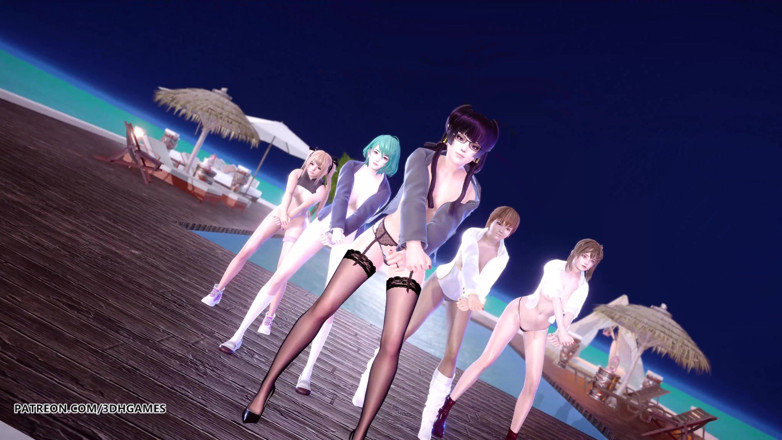 3D-Hentai Games: 2 Phut Hon Seksowny striptiz Marie Rose Tamaki Misaki Kasumi...
