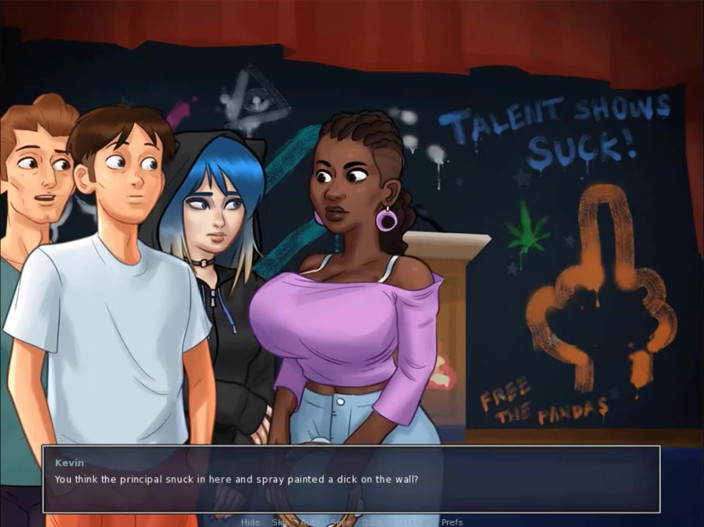 Cartoon Play: Summertime saga deel 208 - likken hoofdpoesje