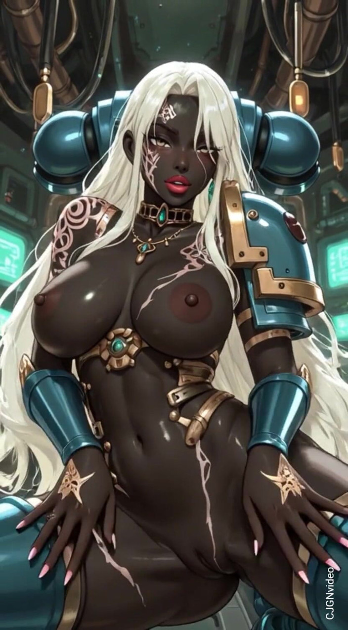 Hot girl dancing: 123. 热辣的太空海军陆战队性感姿势（ai动画）