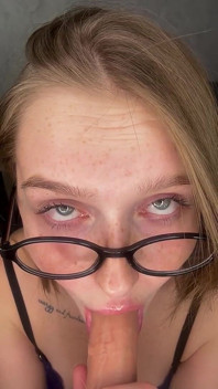 Your Teacher Flirts with You and Sucks a Dildo