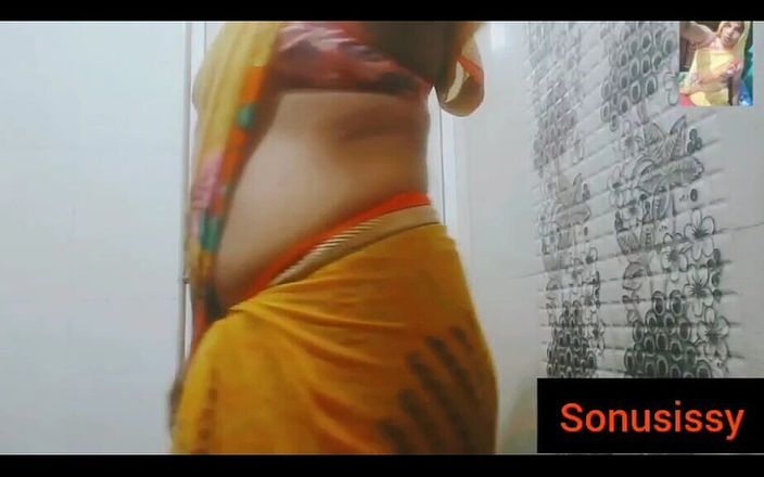 Sonu sissy: Сексуальная сисси Sonu трясет задницей пупком
