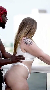 Thick White Girl Gets Fucked by Ebony Man