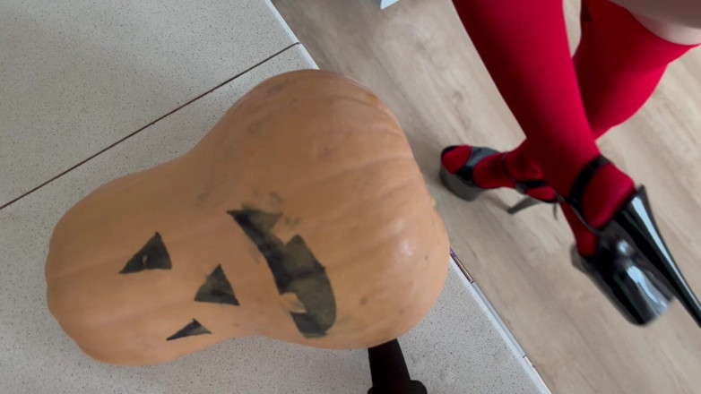 Ts Brilliant: Happy Halloween Fucked Pumpkin