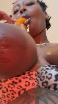 Black Chubby Big Boobs Jiggling
