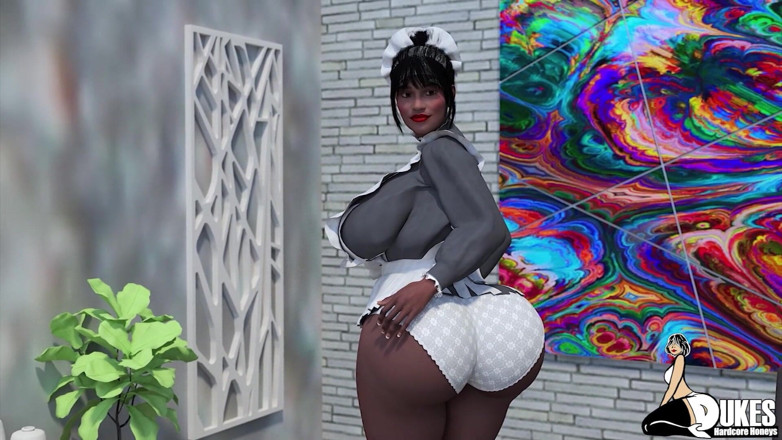 Dukes Hardcore Honeys: Ebony and white booty take long dick in various positions